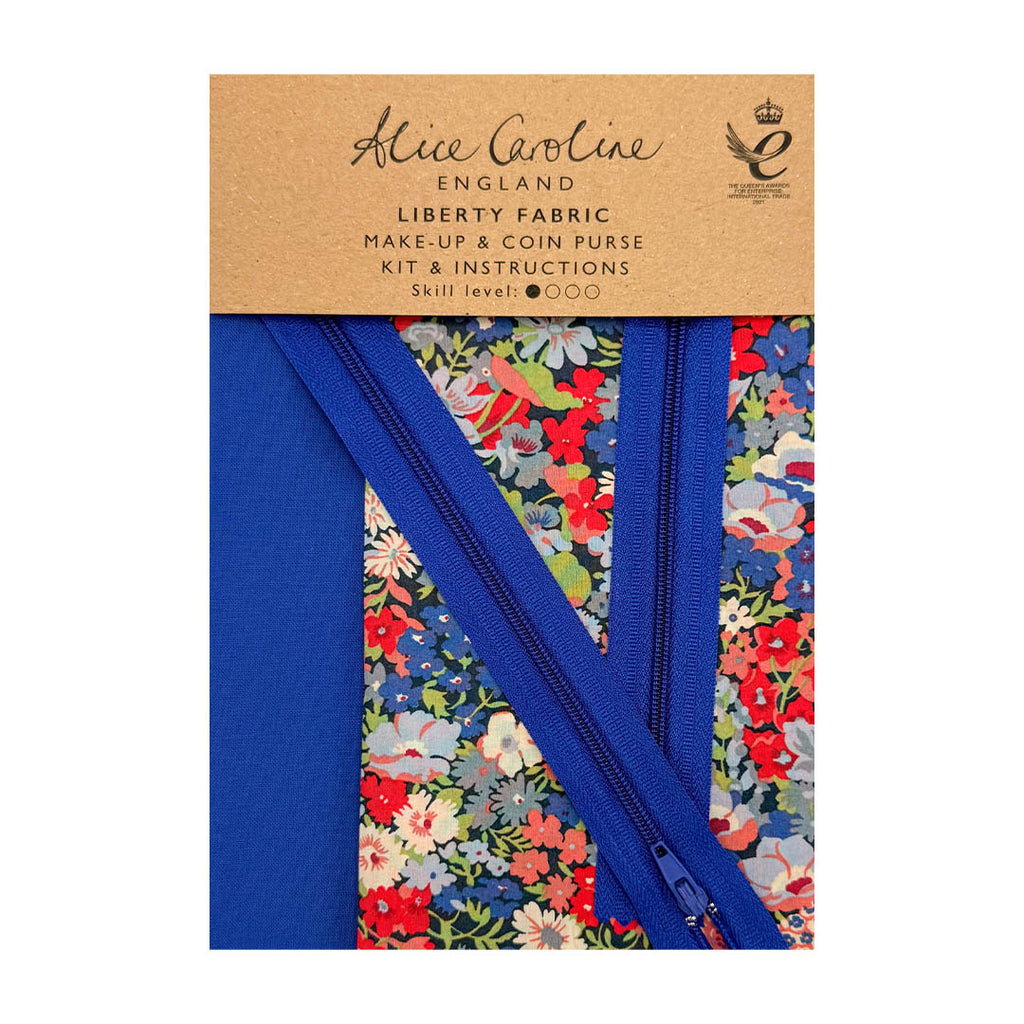Alice Caroline Liberty Fabric Make-Up And Coin Purse Kit