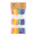 Yarnly Embroidery Thread – Bright Mix | 6 Colours, 12 Pack
